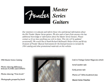 Tablet Screenshot of masterseriesguitars.com